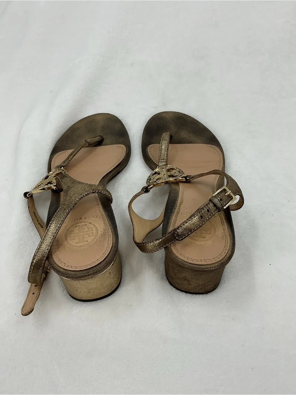 Tory Burch metallic bronze